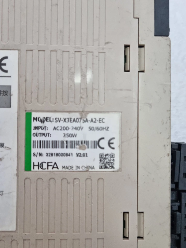 HCFA SV-X3EA075A-A2-EC 750W X3 AC SERVO DRIVE 200-240VAC SVX3EA075AA2EC